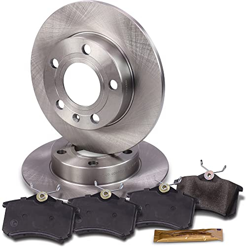Bremsscheiben Voll Ø245MM + Bremsbeläge Bremsklötze hinten