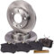 Bremsscheiben Voll Ø245MM + Bremsbeläge Bremsklötze hinten