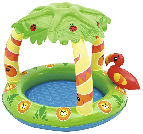 Bestway 52179 Pataugeoire Pare-Soleil pour Enfant – Jungle Amicale