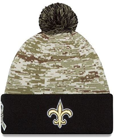New Era New Orleans Saints 2015 NFL Sideline Salute to Service Sport Knit Hat Hut