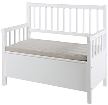 möbelando Sitzbank Bank Truhenbank Holzbank Küchenbank Aufbewahrungsbank Alster I