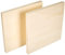 Artemio 14002351 - Juego de 2 Placas cuadradas, Madera, Beige, 15 x 1,2 x 15 cm