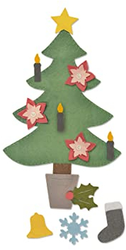 Sizzix Fustella Bigz Plus Albero di Natale, Multicolore, Taglia Unica