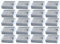 WuYan 20 Stück Hepa-Filter für Ilife Staubsauger, Ersatzfilter für Ilife v3 v3s v3s pro v5 v5s v5s pro roboter staubsauger
