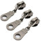 YaHoGa 50 Stück Altsilber Nonlock-Zipper für endlos Reißverschluss Meterware 6mm-Spirale (Altsilber)