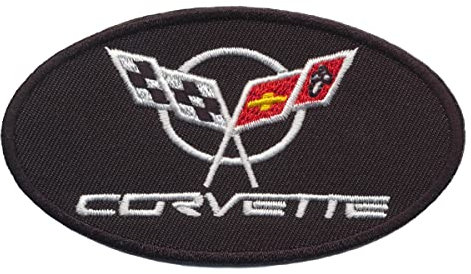 Corvette Chevrolet Patches Aufnäher Bügelbild Sportwagen USA v3
