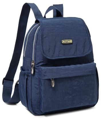 AOTIAN Kleine Rucksack Für Mädchen Und Damen Leichtgewicht Lässiger Tagesrucksack 10 Liter Blau