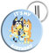 amscan-Insignia de fiesta con licencia oficial de Bluey It's My Birthday, 6 cm, multicolor, Talla única (9915648)