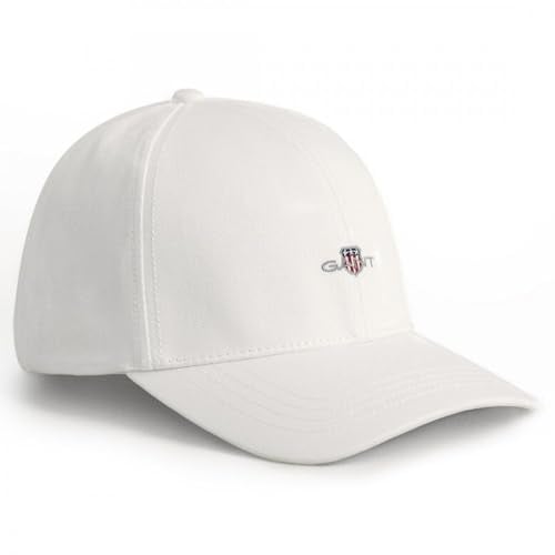GANT Unisex. HIGH Cotton Twill Cap, White, Standard