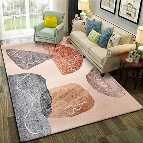AU-SHTANG tappeto fitness palestra Tappeto giallo marrone, tappetino yoga facile da mantenere e confortevole tappeto insonorizzato tappeto doccia antiscivolo, giallo marrone, 55x95cm