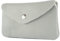 modamoda de P11 Damen Leder Geldbörse Portemonnaie Medium Handmade in Italy, Farbe:Telegrau