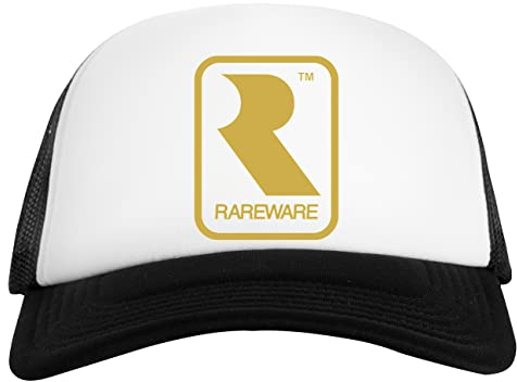Rareware Logo Weiß Schwarz Unisex Baseball Cap White Black