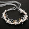 Amaxiu Haarschmuck Kinder Mädchen Hochzeit,Hochzeits Haarschmuck Braut Hochzeit Blumen Stirnbänder Prinzessin Kopfschmuck Niedlicher Haarschmuck Für Kinder Mädchen Und Frauen(weiß)