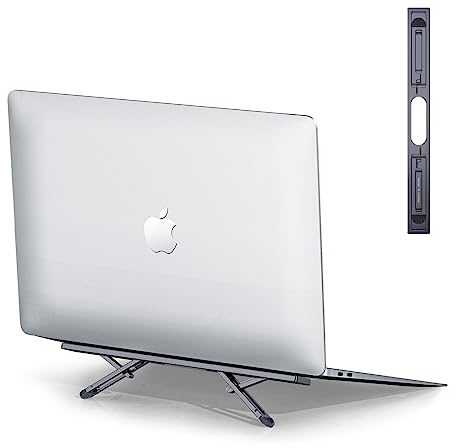 nediea Foldable Laptop Stand, Laptops Cooling Stand, Keyboard Tilt Stand, Ergonomic Laptop Feet for Desk, Keyboard Riser Compatible with 10-15.6” Notebooks