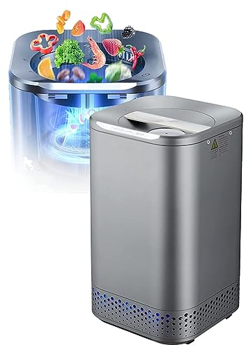 VACSAX Electric Compost Bin Kitchen, Smart Waste Kitchen Composter, Green, Ceramic, 10x10x18 inches