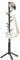 Kasunpul Portemanteau en bois massif 8 crochets, porte-manteau en forme d'arbre 3 hauteurs réglables, pour vêtements, chapeau, salon, chambre, bureau, couloir (noir)