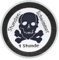 Seepferdchen® offizielles Totenkopf Abzeichen Schwarz zum Aufnähen | 1h Totenkopf Abzeichen für Stundenwimmer | einfach zum Aufnähen | Made in Germany