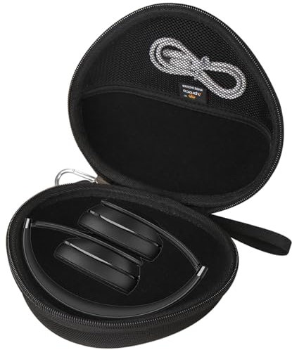 Aproca Black Headphone Case for Beats Studio Pro/Beats Solo 4 / Beats Solo3 / Beats Studio3 Wireless On-Ear Headphones -Portable Storage Headset case