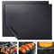 2 Pack Large Oven Liners - 0.30 mm Heavy Duty Silicone Oven Liners for Fan Assisted Ovens - Reusable Non-Stick Oven Liners for Bottom of Oven,BBQ （40cm*33cm）
