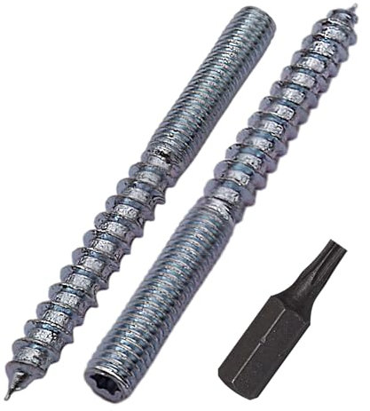 SKIR'CO (75 pezzi) Bulloni M6 x 60 mm, viti con tassello filettato a doppia estremità, bulloni a doppia testa