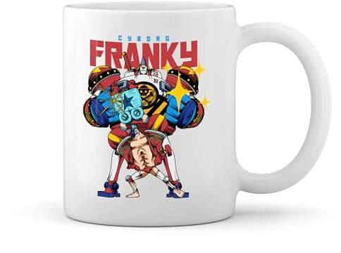 Cyborg Franky Straw Hat Pirates Water 7 Inspired Monkey Luffy Fun Lustige Trend White Coffee Mug