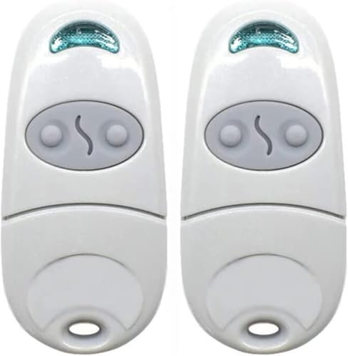 2PCS Télécommande pour Porte de Garage, télécommande pour ouvre-Porte de Garage, transmetteur Porte-clés Portable, 433,92 MHz,Garage Porte télécommande pour Top 432NA/432EE/432 EV/432 M