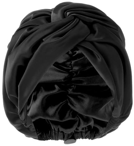 Yolev Cuffia Seta Capelli Notte per Donna Berretto per Capelli in Raso con Spalline Cuffia in Seta per Dormire di Seta Regolabile Foderato in Raso Cuffia Seta Capelli Ricci Silk Bonnet