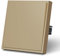 MVAVA Lichtschalter Unterputz, Standard Lichtschalter 1 Fach 1 Weg, Kunststoffe Wandschalter 80mm x 80mm, Gold