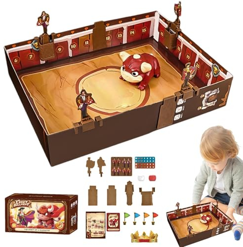 Interactive Bullfighter Card Games, Educational Bullfighter Card Game, Durable Bullfighter Card Game, Competitive Bullfighter Card Game, with Music for 2-4 Players Kids Boys Girls Adults