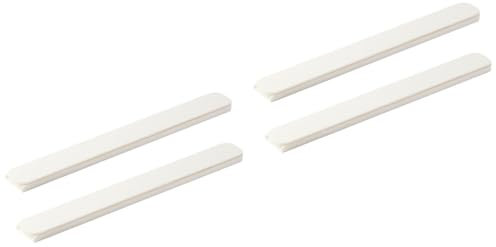 Lot de 4 glissières de tiroir adhésives pour poubelles de 26 cm de long