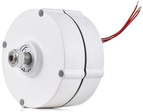 KX-ENERGIE Seltenerd-NdFeB Gearless Synchronmotor Dynamo, 12V 24V 48V, 600W, 750 U/min, 3-Phasen Permanentmagnetgenerator für horizontale Windkraftanlage Synchrongenerator Lichtmaschine