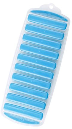 Tabanzhe Ice Cube Tray Water Bottle Ice Stick Silicone Trays with No-Spill Removable Lid Easy Release for Sports Drinks Whikskey Cocktails