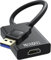 USB to HDMI Adapter, USB 3.0/2.0 to HDMI Adapter Full HD 1080P Multiple Monitors Audio Graphics Output Cable Converter for PC/ Laptop/Projector/ HDTV, Compatible with Windows XP/7/8/8.1/10/11/Android