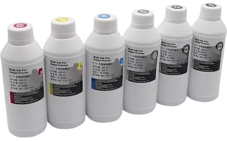 PrecisGear 6pcs 500ml Farbstofftinte 72 72 Tinte 72 Nachfülltinte kompatibel mit DesignJet T610 T770 T795 T1100 T1120 T1200 T1300 T2300(500ml Dye Ink-6pcs)