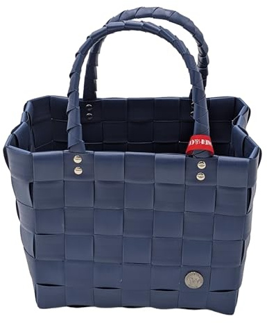 WORLD OF BASKETS ICE-BAG 5008 MINI Einkaufskorb, Shoppertasche 24,5 x 21 x 21/35 cm (Länge x Breite x Höhe/Griff) (Blau)