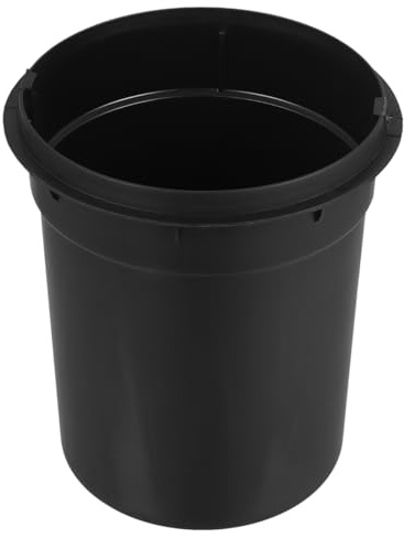 Operitacx 3L Trash Bin Inner Replacement Bucket Black Plastic Easy to Clean Large Capacity Simple Shape Stylish Design for Home Use Living Room