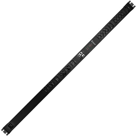 GUDE EPC 87-1210-18 20-Fach Switched & metered PDU, vertikaler Einbau 0HE, schwarz, 135 cm