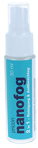Pricon Brillenspray 'nanofog' - 2 in 1 - Reinigung & Antibeschlag intensiv - 30 ml