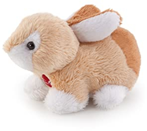 Trudi 50438 Sweet Collection Kleiner Hase ca. 7 cm, Größe XXS, Stofftier mit weichen Materialien und liebevollen Details, Plüschtier waschbar, Kuscheltier für Kinder & Babys, Beige
