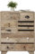 Kare Design Bank Puro, Esszimmerbank verziert mit handgeschnitzten Ornamenten, Hellbraun, 45 x 140 x 40 cm (H/B/T)