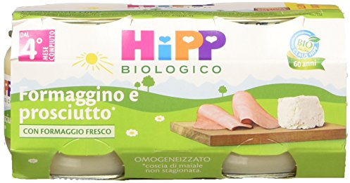HiPP 24 Vasetti, Formaggino E Prosciutto, 80 Grammo