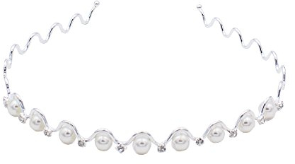 A&A Haarschmuck Diademe Haarreif Brautschmuck Haarreifen Diadem Braut Strass Perle