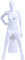 Eurotondisplay Weiblich FC-66W Neu Frau Weiblich Schaufensterpuppe beweglich matt weiß (Weiblich FC-66W)