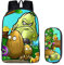 WANHONGYUE Plants vs. Zombies Image Printing Rucksack Students School Bag Stationery Pencil Case Backpack Set /2