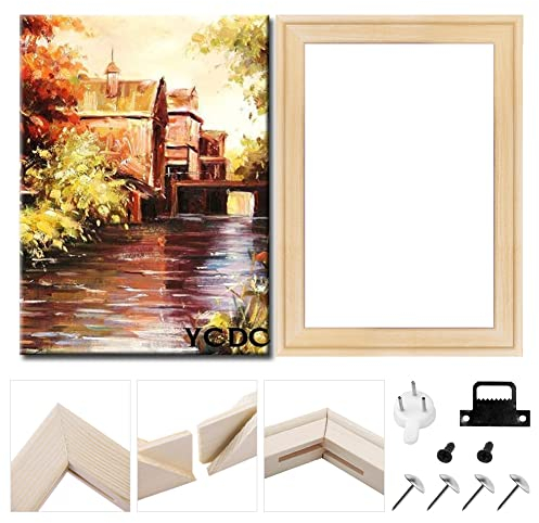 Solider Leinwand-Keilrahmen, Premium-Kiefernholz-Streifen-Set, für Ölgemälde, Poster-Drucke, Bastelzubehör, Materialbedarf, 40,6 x 50,8 cm