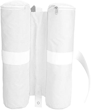 Zeltgewichtssäcke Canopy Sand Weights Schwerlastsandgewichtssäcke Beingewichte für das Pop-Up-Zelt Sun Shades Umbrella Weighted Feet Bag(Weiß)