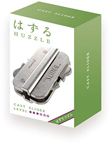 Bartl Huzzle Cast Slider das aus Metall hergestellte Knobelspiel besteht aus DREI Teilen, für Kinder ab 8 Jahren, 112124