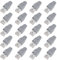ShipeeKin 20PCS schermato spine modulari di rete RJ45 Ethernet CAT5e Cat5 Cat 5e CAT6 CAT6E 8P8 C UTP STP 50U placcato oro cavo LAN Plug (Grigio)