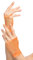 Balinco Rockige Netzhandschuhe 80er / 90er Jahre für Damen & Mädchen (Neon Orange)
