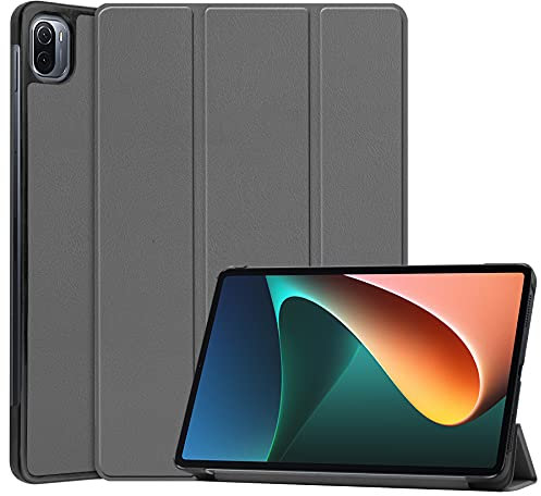 TingYR Cover per Xiaomi Mi Pad 5 Custodia Tablet, Pelle, Supporto Pieghevole, Protezione all-Inclusive, Custodia per Xiaomi Mi Pad 5.(Grigio)